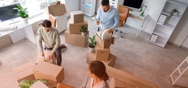 packing and storing of boxes