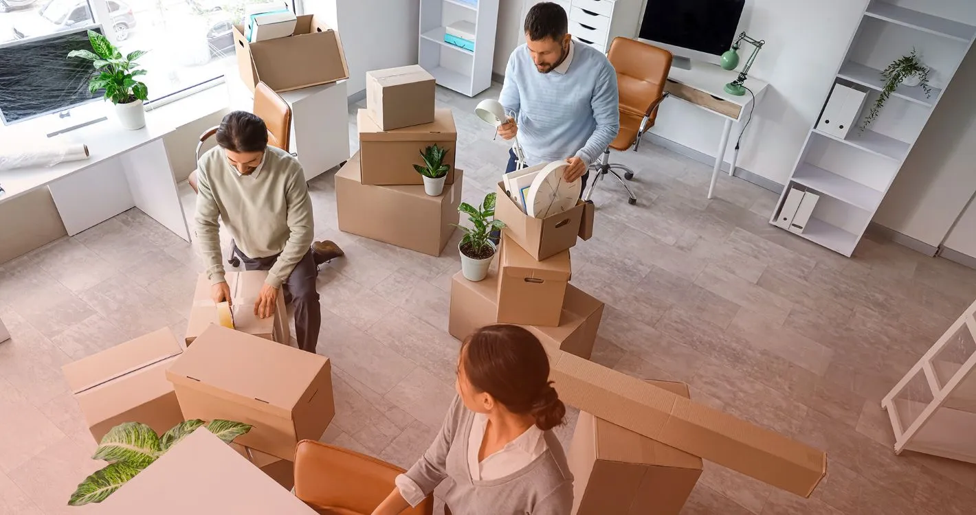 packing and storing of boxes