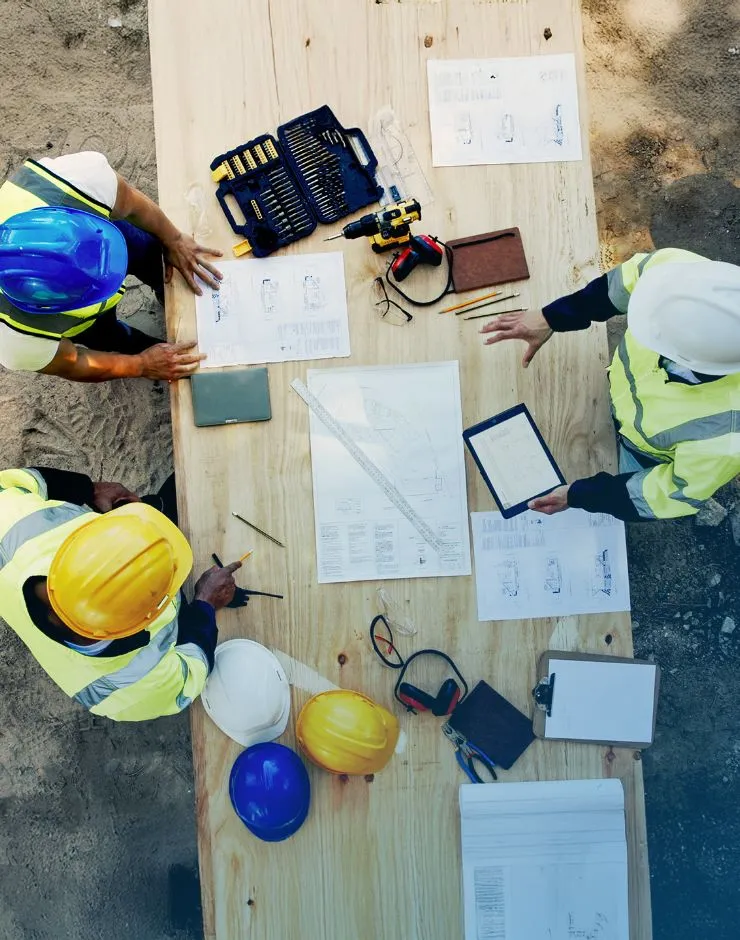 aerial view of last planner planning procedures