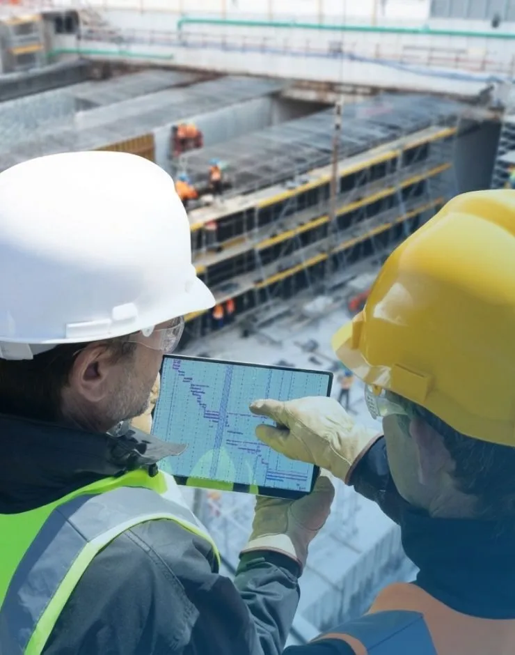 Last Planner System Training on tablet