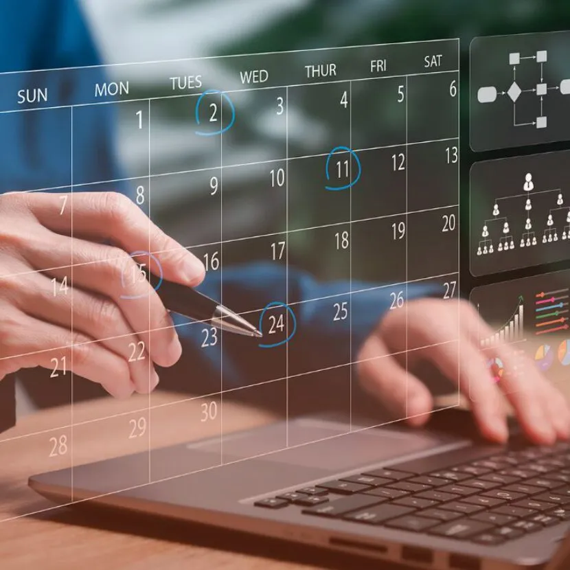 calendar planning graphic