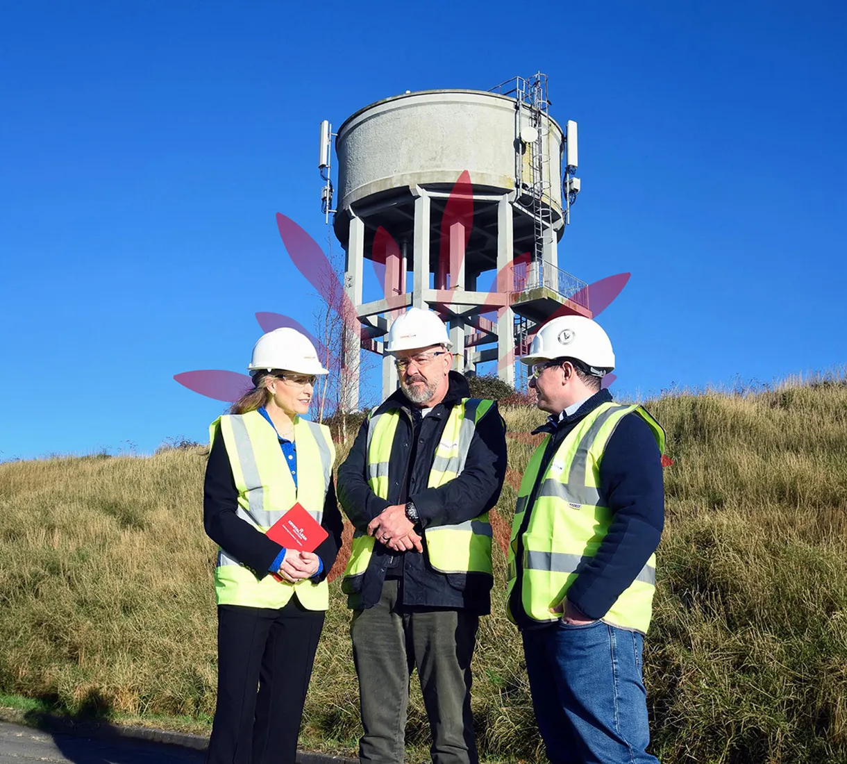 outside team gathered